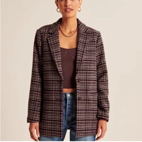 Abercrombie & Fitch Heavyweight Wool Blazer Coat - Picture 1 of 9